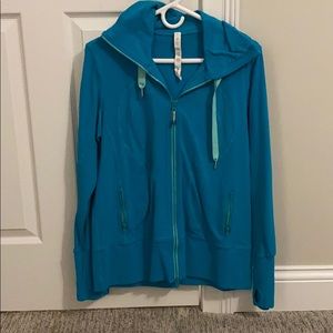 Full zip lululemon turquoise sweatshirt